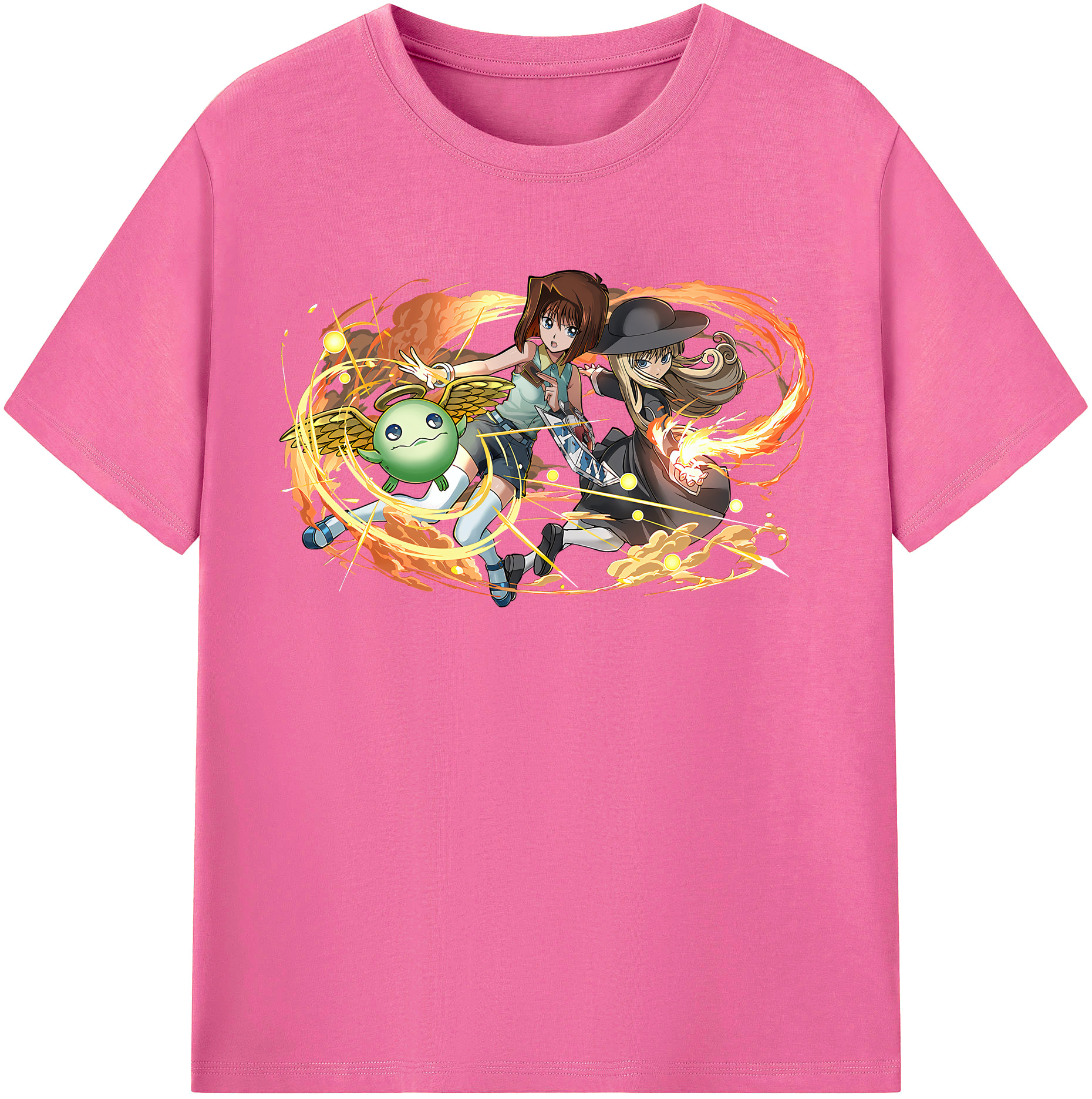 （画像用） 遊☆戯☆王 Yu-Gi-Oh! レディースカジュアルプリントTシャツ（綿100％）